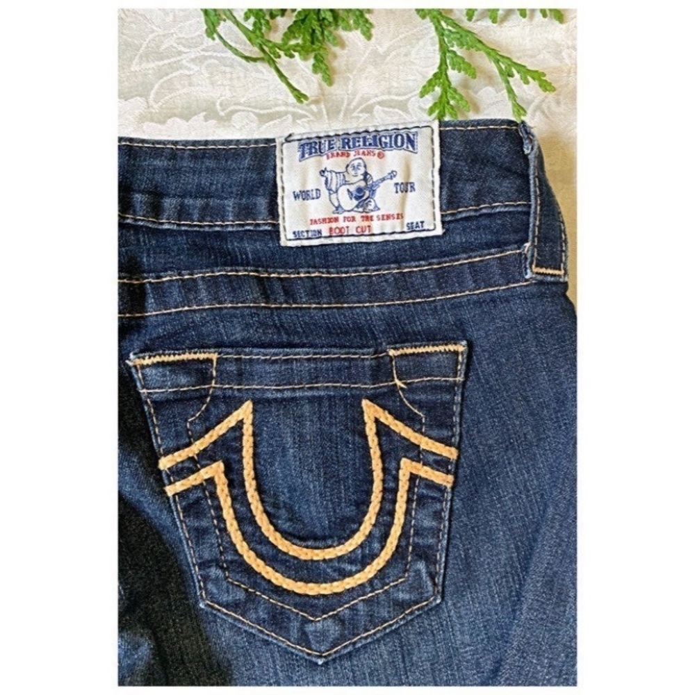 True Religion Jeans World Tour boot cut denim jeans Size 27 - Picture 7 of 8